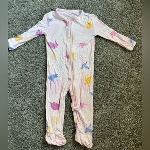 Silkberry Baby 3-6 month zippered footie sleeper